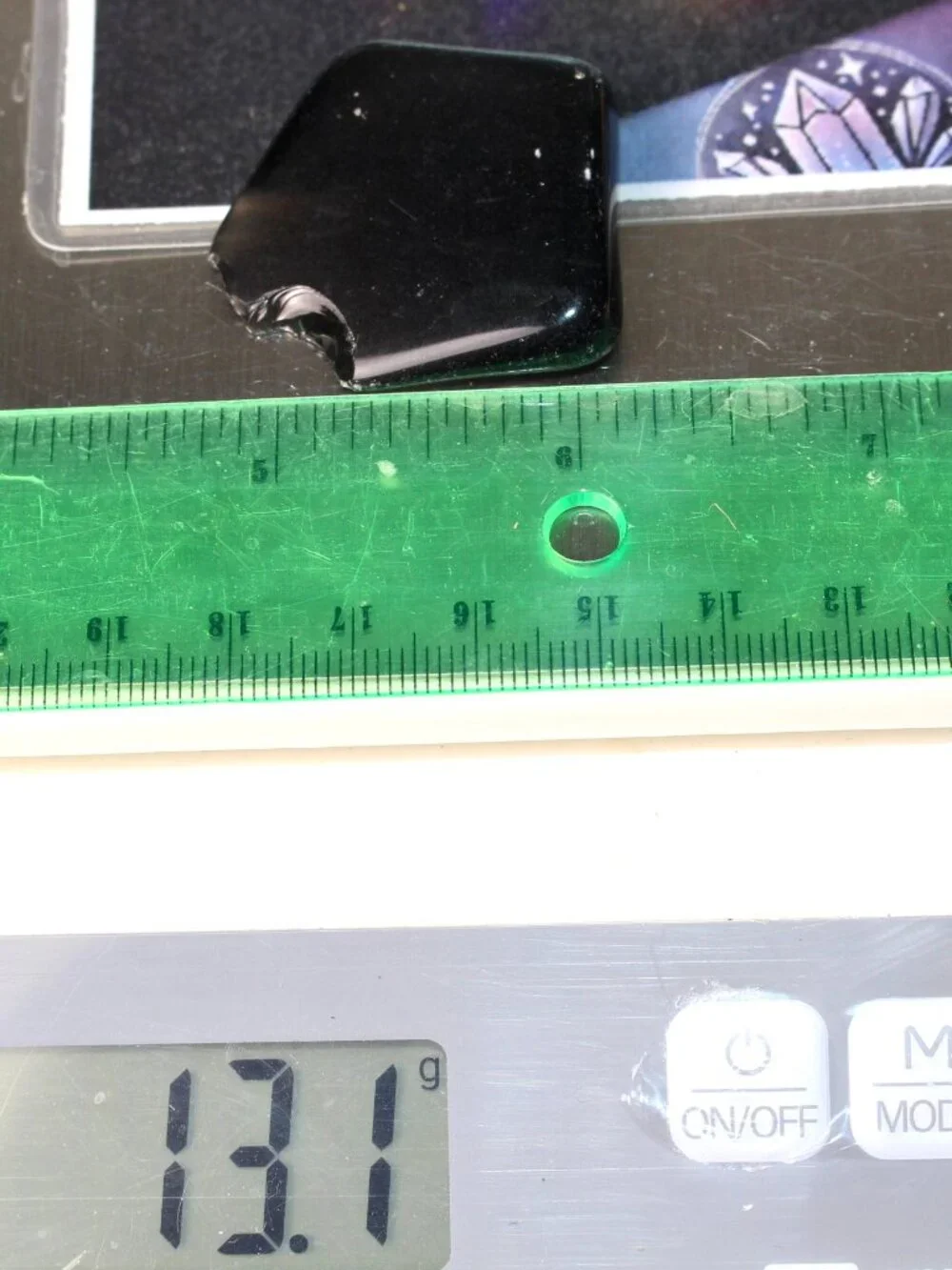 13.1g Old Stock Rainbow Obsidian Polished Davis Creek California Rare Stone Rock